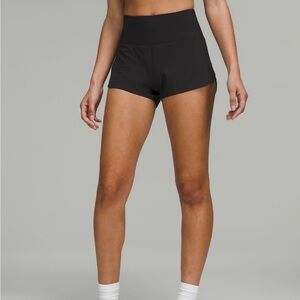 lululemon athletica Black Women's Athletic Shorts 2.5”